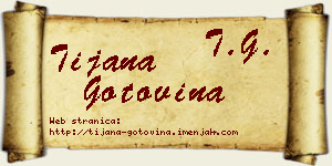 Tijana Gotovina vizit kartica